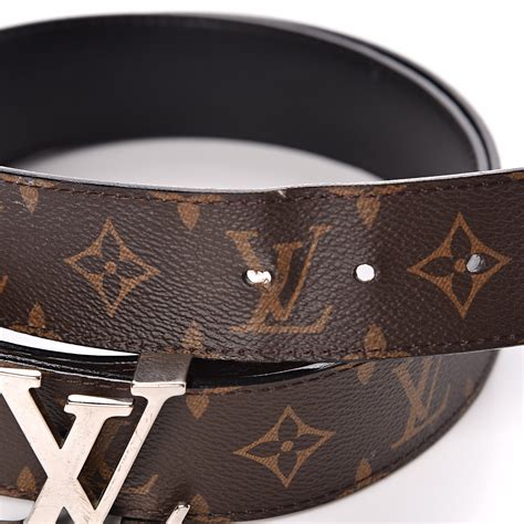 louis vuitton black monogram reversible belt|louis vuitton belt size 30.